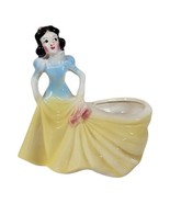 MCM Vintage Walt Disney Snow White Leeds Yellow Blue Ceramic Figurine Pl... - €30,53 EUR
