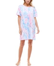 Roudelain Womens Short Sleeve Sleep Shirt Nightgown,Fillmore Tie Dye Siz... - £26.68 GBP