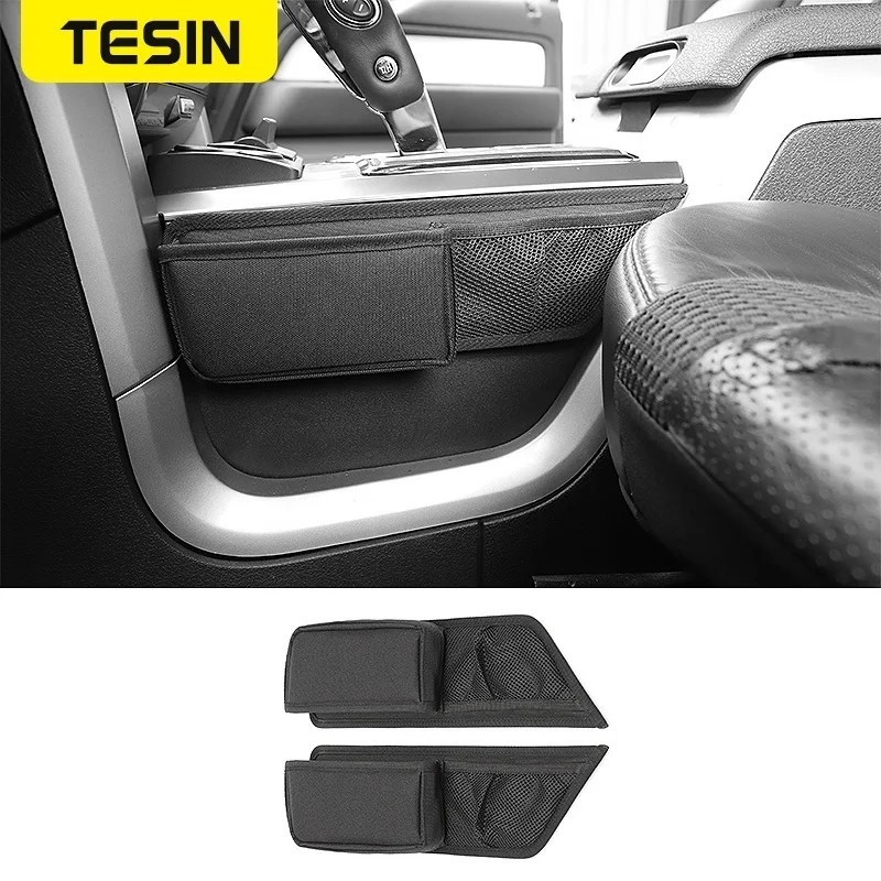 TESIN Stowing Tidying For Ford F150 Raptor Car Gear Shift Storage Bag Organizer - £34.66 GBP