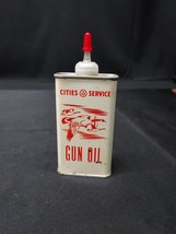 RARE Vintage CITIES SERVICE Gun Oil 4oz HANDY OILER CAN w/ Flying Geese  - $299.99
