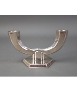 Michsaf B. Friedlaender Israel Silver Plated Art Deco Candlesticks Candl... - £60.83 GBP