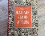 1952 The Majestic Stamp Album With Lot of Stamps From Many Countries - $44.55
