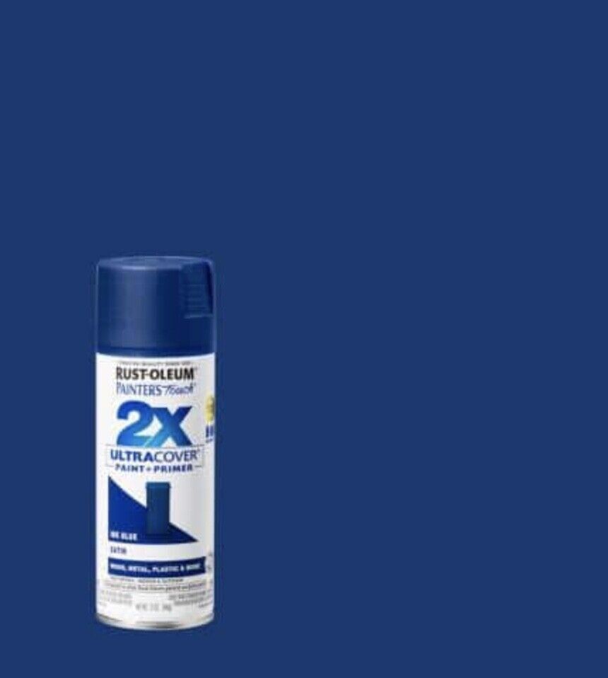 Rust-Oleum Painter&#39;s Touch 2X Ultra Cover Satin Spray Paint, Ink Blue, 1... - $11.95