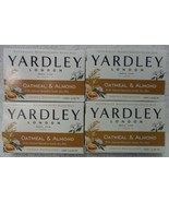 Qty 4 New Yardley London Oatmeal & Almond Moisturizing & Soothing Bath Soap Bars - $14.89
