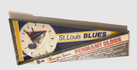 St. Louis Blues NHL Vintage 1987 Pennant Quartz Wall Clock P&amp;K Products ... - $69.44