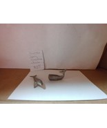 1 1/4&quot; Pewter Sperm and. Hunp Back Whales ^ - $152.30 MXN