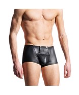 Men Sexy Lingerie Gay Leather Pants Latex Boxer Underwear Trunk Gay Male... - $17.00