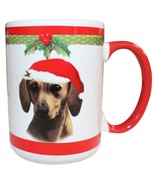Dachshund Christmas Coffee Mug 15 oz E&amp;S Pets Dog Puppy Tea Cup Holiday ... - £15.73 GBP