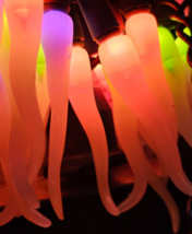 Slime Lights Icicle 2 packs of 50 Light Multi Color Bulbs Halloween NEW Vtg - £30.76 GBP