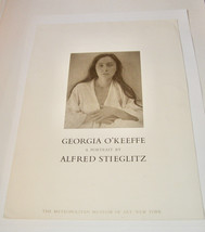 Vint. Lot Of 2 “Georgia O’keefe, A Portrait By Alfred Stieglitz” POSTERS-THE Met - $38.61