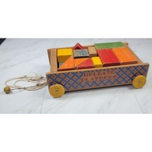 Vintage Holgate Playroom Wagon Blocks - £67.71 GBP