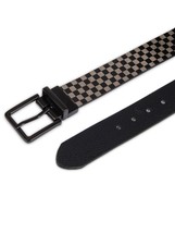 Wonder Nation Boy&#39;s Reversible Casual Belt Size XS/S (4-7) Gray Black Check - £10.06 GBP