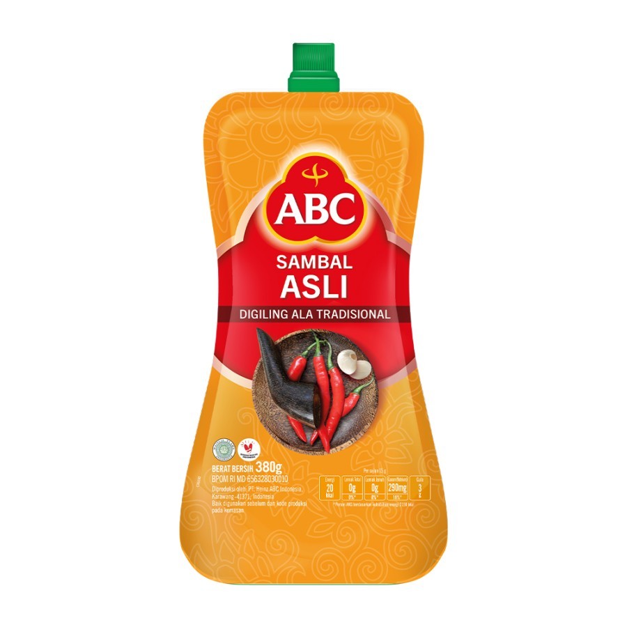 Heinz ABC Sambal Asli - Spicy Hot Sauce, 380 Gram (1 pouch) - $45.57