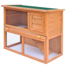 Outdoor Rabbit Hutch Small Animal House Pet Cage 1 Door Wood - £121.41 GBP