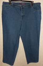 EXCELLENT WOMENS Gloria Vanderbilt DISTRESSED BLUE JEANS  SIZE 22W - SHORT - $28.01