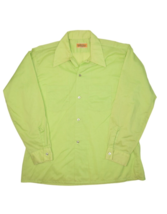 Vintage Arrow Shirt Mens 16 Green 70s Button Up Sanforized Shirt Weekenders - $35.65