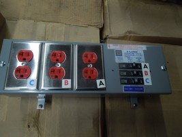 Square D PINQOR120 20A 3p 4W 240V Breaker Enclosure w/ 3- 20A 1p &amp; Recep... - $500.00