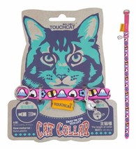Touchcat Bell-Chime Designer Rubberized Cat Collar w/ Stainless Steel Hooks - $7.64