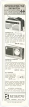 Print Ad Skywatch Twins Radio Receivers Vintage 1967 1/3-Page Advertisement - $182.07 MXN