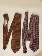 Brooks Brothers Makers Lot Of 2 Neckties  Silk Made In USA - £15.14 GBP