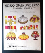 Vtg Glass Stain Patterns by Arberja #70 Titan Corporation 1972 Ephemera Kit - $24.99