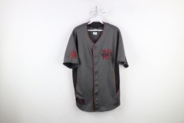 Vintage Y2K Harley Davidson Mens Medium Spell Out Short Sleeve Baseball Jersey - $59.35