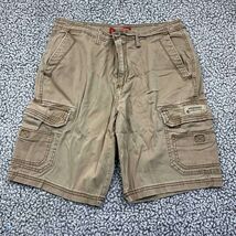 Unionbay Cargo Shorts Men 34 Beige Pocket Adult Outdoor - $26.35 CAD