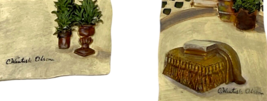 C. Winterle Olson 3D Bathroom Wall Art Decor Ceramic Plaque Tile Set Signed image 5