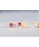 925 Sterling Silver Garnet Stud Earrings | Hypoallergenic Daily Wear Jew... - $34.76