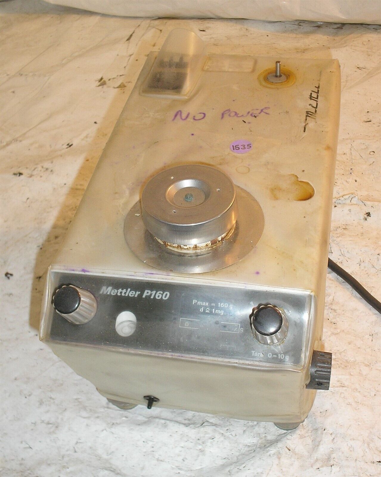 Mettler P160 Balance Scale - No Power - $4.99