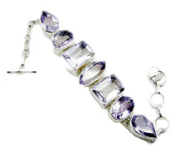 inviting Amethyst 925 Sterling Silver Purple Bracelet genuine wholesales... - £125.53 GBP
