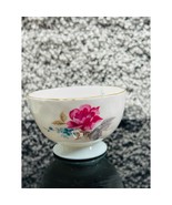 Aynsley England Bone China White Floral Footed Mini Bowl Gold Rim 3&quot;X2&quot; - £14.26 GBP