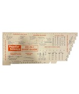 1966 Popular Science 20-in-1 Shop Guide Ruler Compass Protractor Screw G... - $10.38 CAD