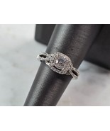 Womens Vintage Estate 14K White Gold Diamond Ring, 3.7g E1559 - €641,85 EUR