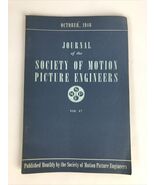SMPE Journal Of The Society Of Motion Picture Engineers October 1946 VOL... - $231.96 MXN