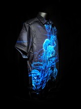 Robert Graham Deep Blue Jellyfish Short Sleeve Size 3XL image 6