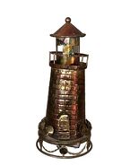 Nautical Musical Copper Colored Tin Lighthouse Music Box You Light Up My... - €27,67 EUR
