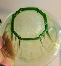 Anchor Hocking Princess Pattern Green Uranium Hat-Shaped Bowl image 6