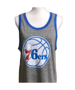 Fanatics Philadelphia 76ers Womens Graphic Tank Top Size L Gray - $12.06