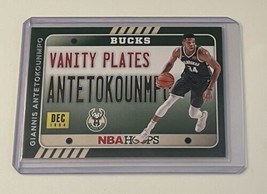 Giannis Antetokounmpo* 2020 Hoops VANITY PLATES Milwaukee Bucks Basketball Card* - £3.23 GBP