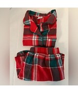 Art Class Red Plaid Pajama Set Girls XXL (18) - $206.57 MXN