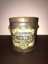 Kettle Rendered Lard Corning Meat Market tin - $35.00