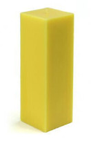 CPZ-155-12 3 x 9 in. Yellow Square Pillar Candle -12pcs-Case - Bulk - £151.56 GBP