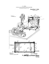 Case For Motion-picture Projectors Patent Print - White - £6.35 GBP+
