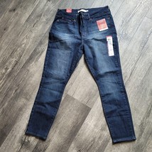 New Levi Strauss Women&#39;s Mid Rise Skinny Blue Soft Stretch Jeans Size 12S - $27.05 CAD