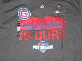 MLB Chicago Cubs &quot;Post Season is Ours&quot; Majestic T-Shirt X-Large/XL NWT!     - £11.84 GBP