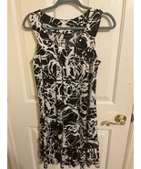 Enfocus Studio Black and White Sleeveless Dress, Sz 8 - $244.02 MXN