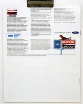 1981	1981 Lincoln Mercury Advertising  Dealer Sales Brochure    4551 - $7.43