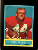 1963 Topps #147 John David Crow Exmt (Wax) Cardinals Nicely Centered *XR21489 - £5.42 GBP