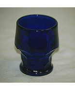 Georgian Cobalt Blue Viking 3-1/4&quot; Flat Juice Glass Vintage Elegant Glas... - £11.64 GBP